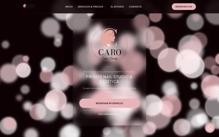 El sitio de Caro Salon Beauty