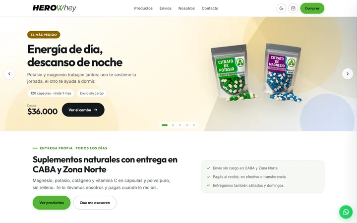 El sitio de HeroWhey